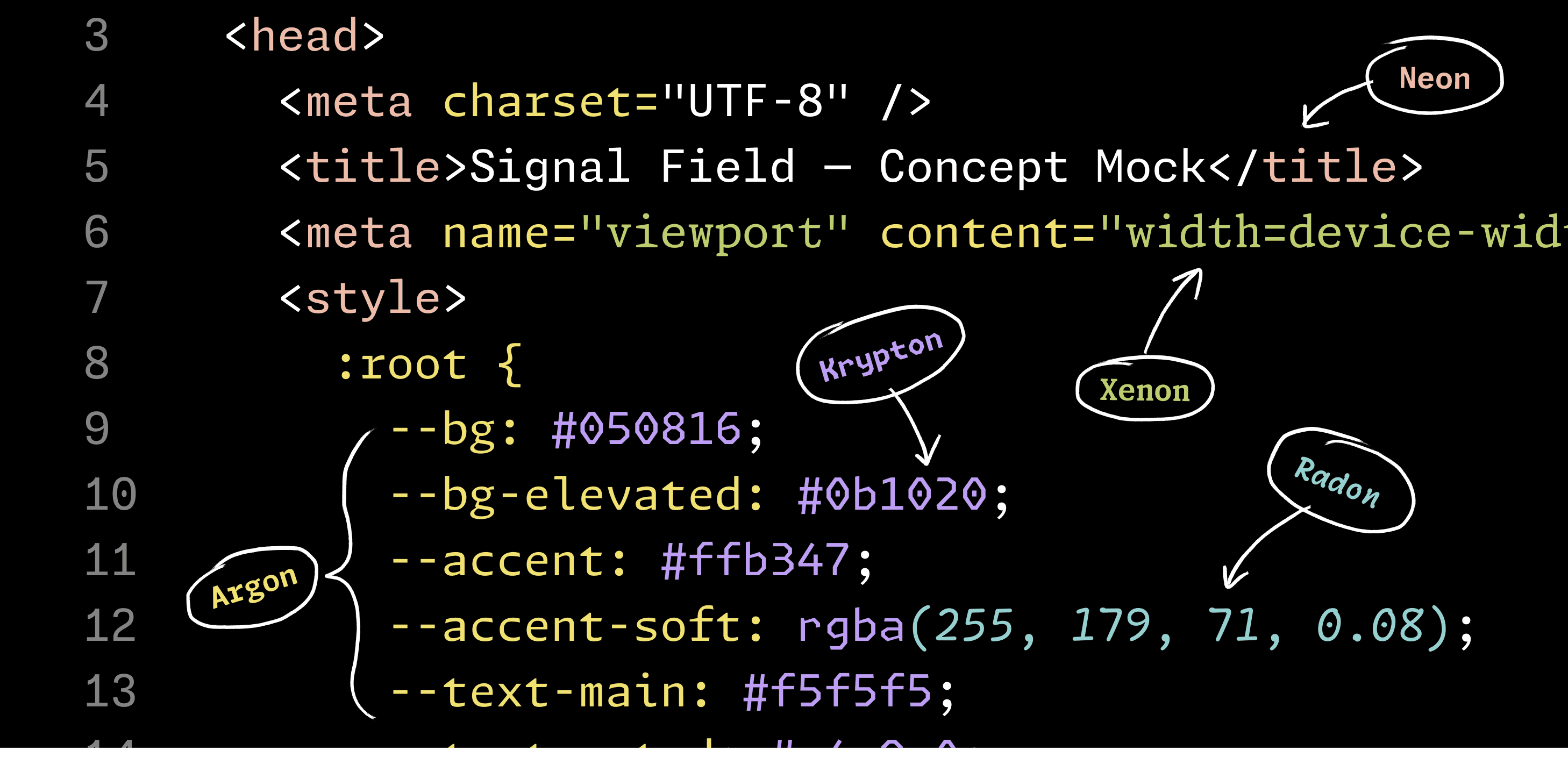 <b>FIG. 16</b> — Monaspace’s shared advance width grid means it would be possible to mix and match multiple styles of type within a single document without breaking the monospaced grid that developers rely on.