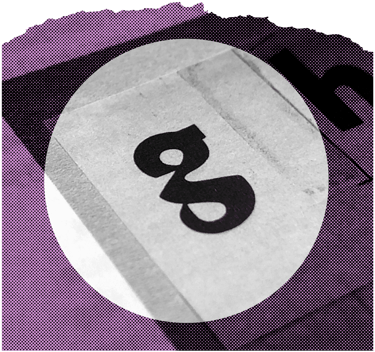 <b class="accent">FIG. 8 — </b> W. A. Dwiggins' drawing of a lowercase 'g' in his Metroblack typeface, couresty of Bruce Kennet's book: W. A. Dwiggins: A Life in Design