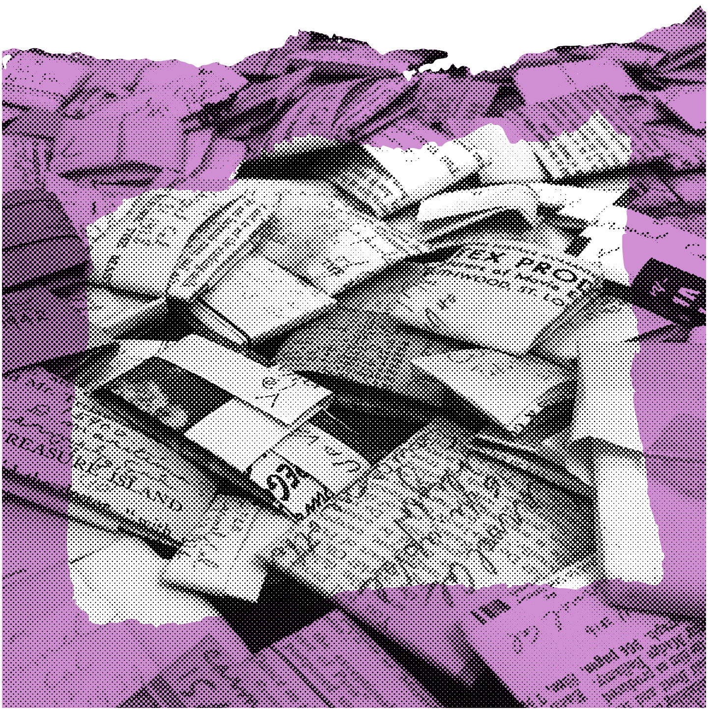 <b class="accent">FIG. 5 — </b> Folded paper wrappers from the special collections.