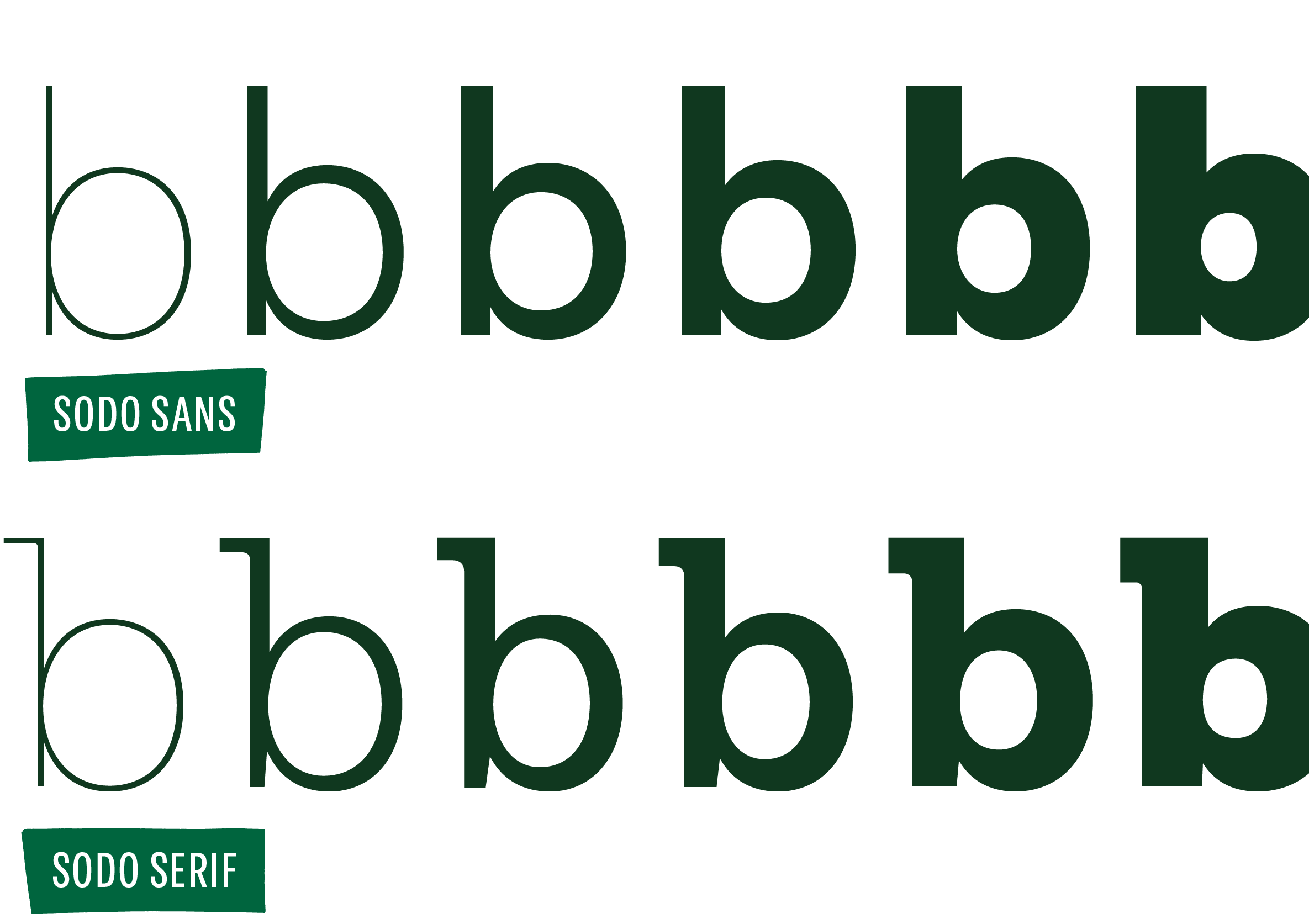 <b class="accent">FIG. 5 — </b> A comparison of details in SoDo Sans and SoDo Serif.